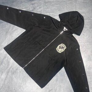 Saint Vanity Windbreaker Jacket Black Size Small